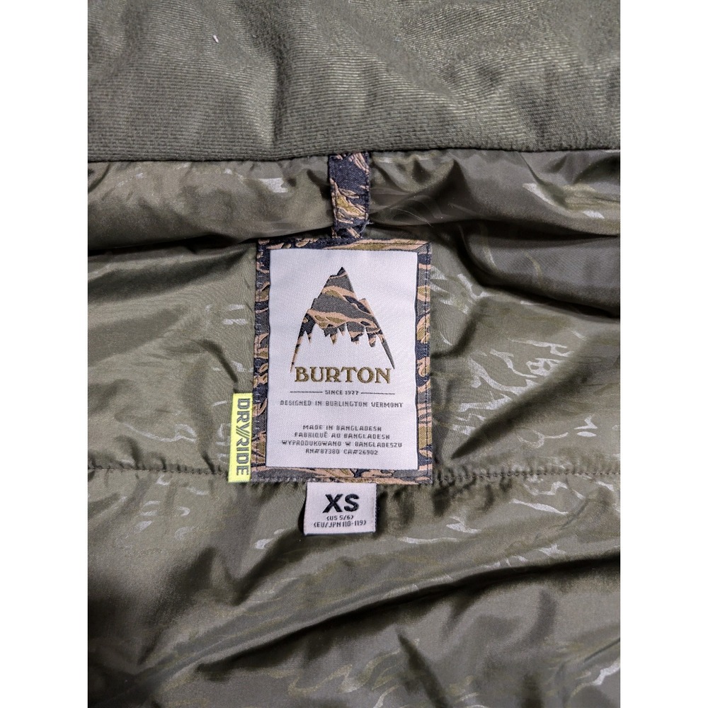 Burton Boys Symbol Snowboard Jacket XS 5/6 DryRide Colorblock Hooded Ski Coat - Picture 6 of 10